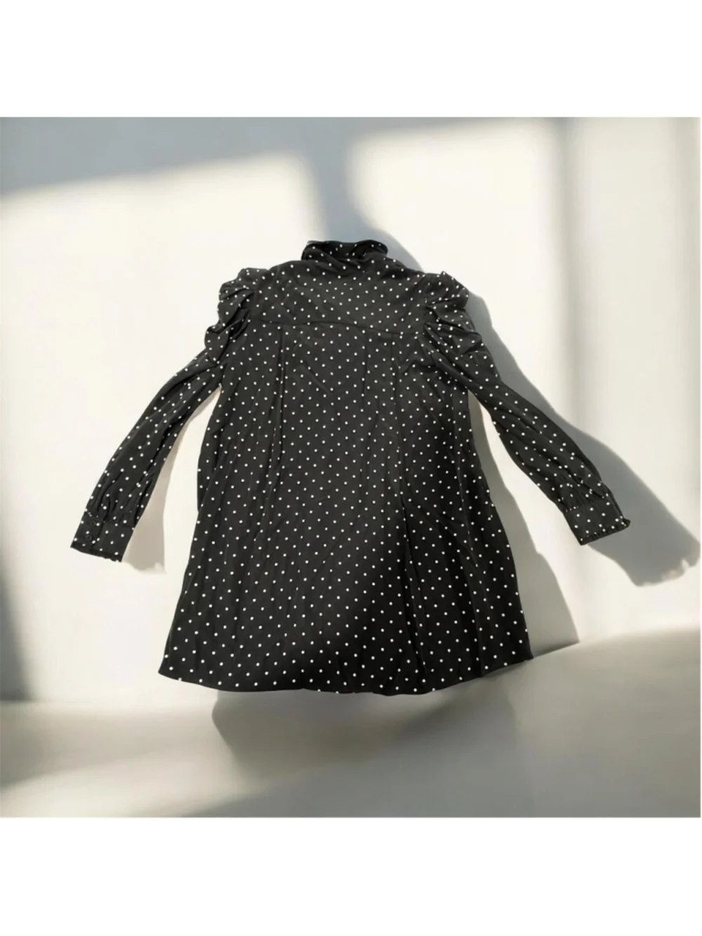 Zara Polka Dot Scarf Dress Size M